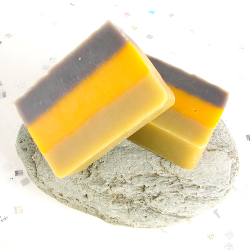Herbs impart natural color to soap