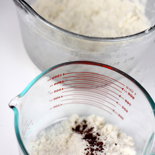 Mixing the bath bombs