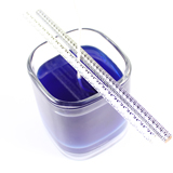 Use 2 pencils to keep the wick centered while the wax cools.