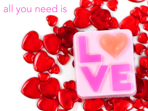 Our Love soap mold is simple, classic and sweet. It's all you need!