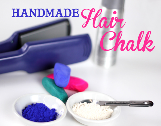 make your own blue hair chalk