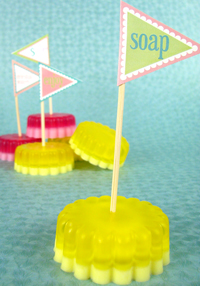 Make flags and banners for your next soapy celebration